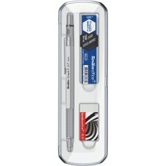 Graph-X 3'lü Set Mekanik Kurşun Kalem 0.7 mm Saten Gri