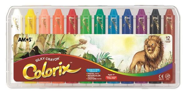 AMOS COLORİX PASTEL BOYA 12RENK   (SILKY CRAYON)