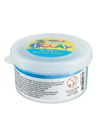 AMOS IC30-MAVI  PROJE HAMURU-I CLAY 30GR MAVİ TEKLİ