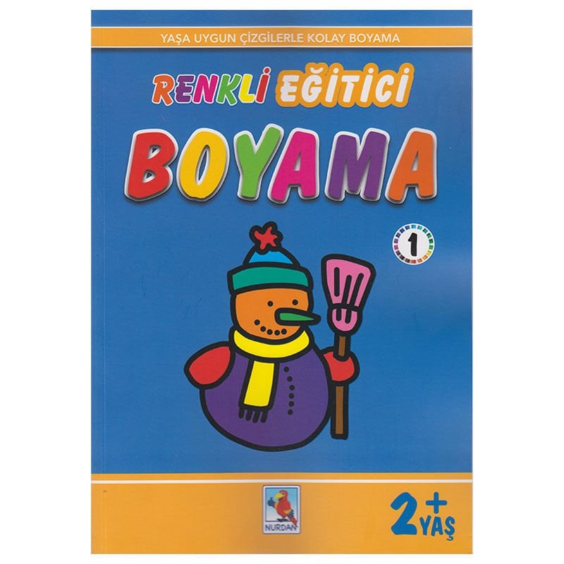 Renkli Eğitici Boyama-1  ( 2+ yaş ) 24 Yaprak