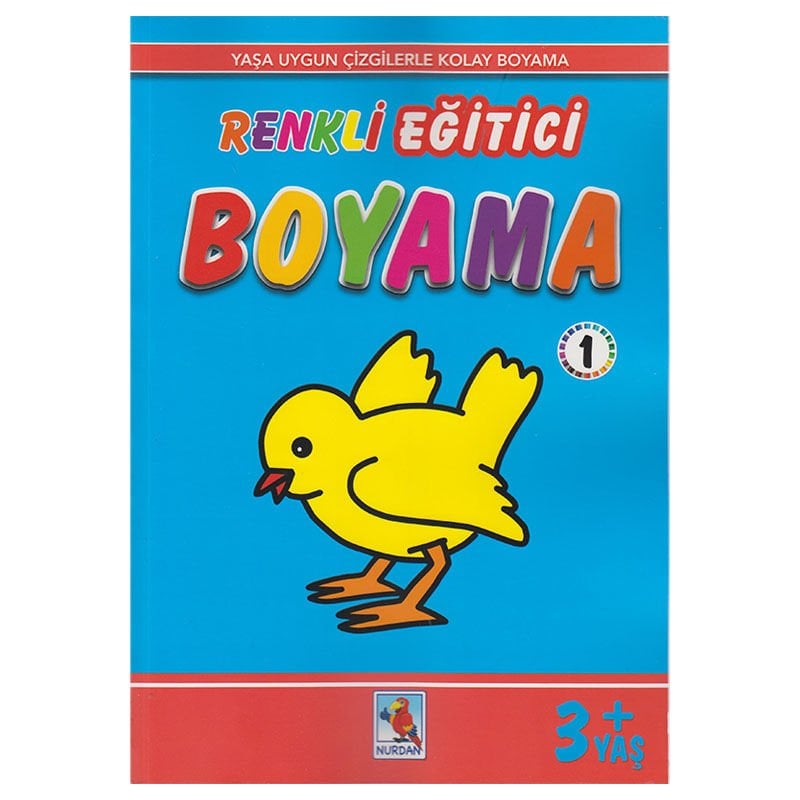 Renkli Eğitici Boyama-1 ( 3+ yaş ) 24 Yaprak