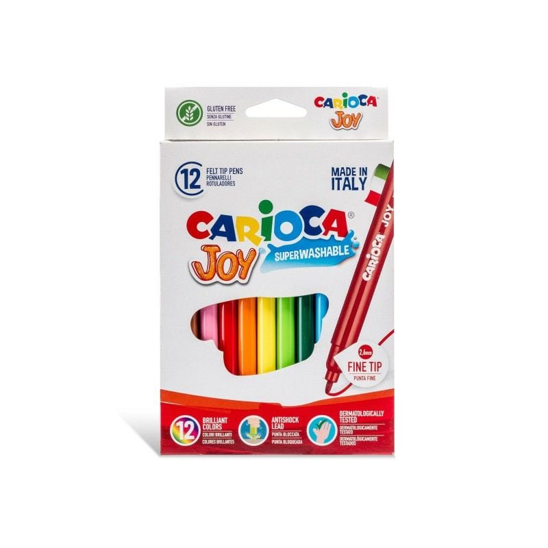 JOY SÜPER YIKANABİLİR KEÇELİ BOYA KALEMİ 12'Lİ