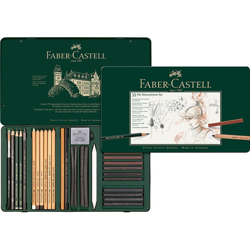 Faber Castell 33 Pitt Monochrome Set