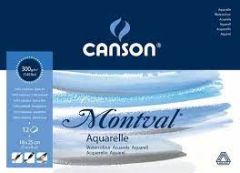 CANSON MONTVAL BLOK 300 GR 18X25 GRENLI