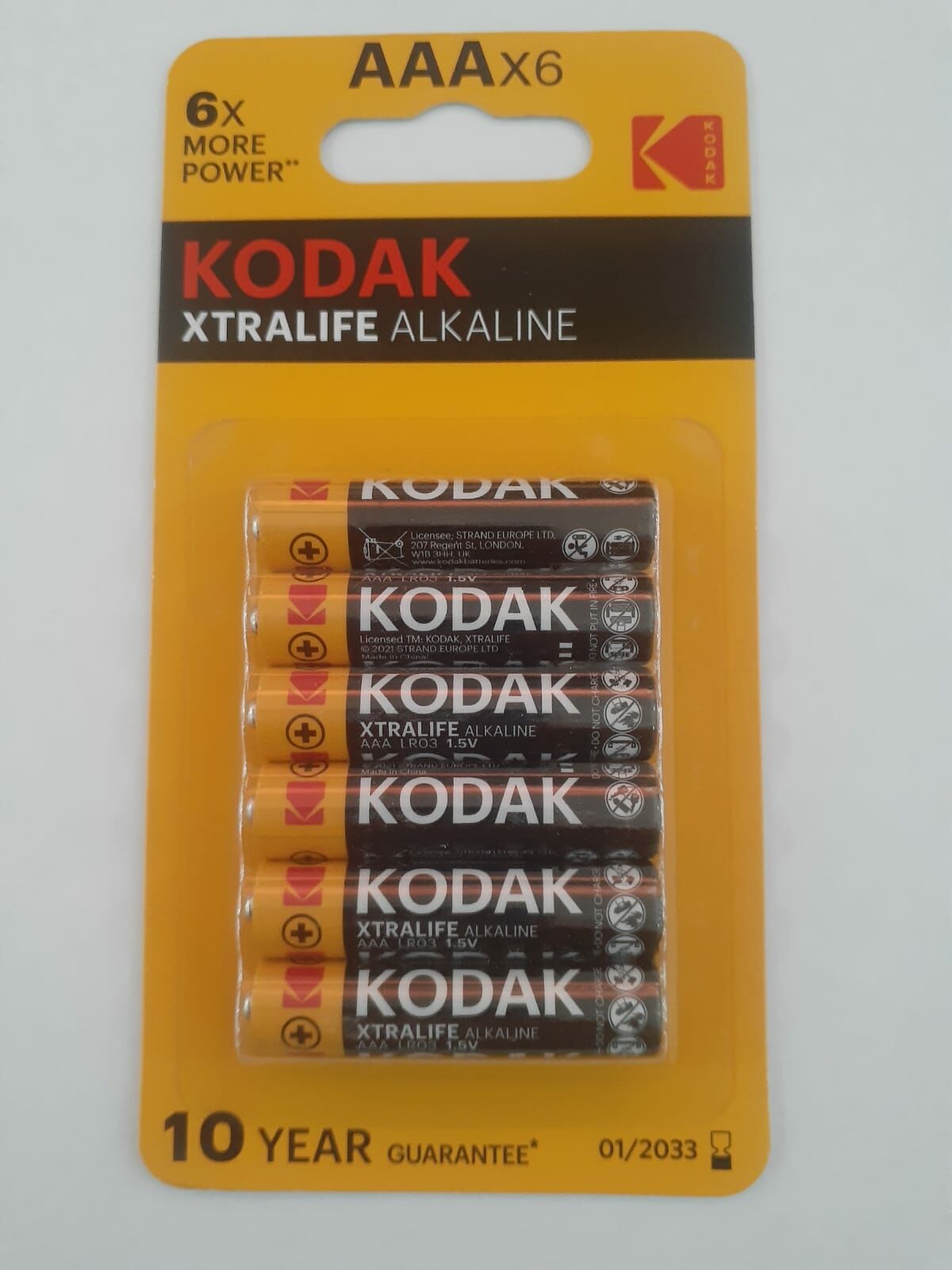 KODAK  AAA 6 LI İNCE PİL