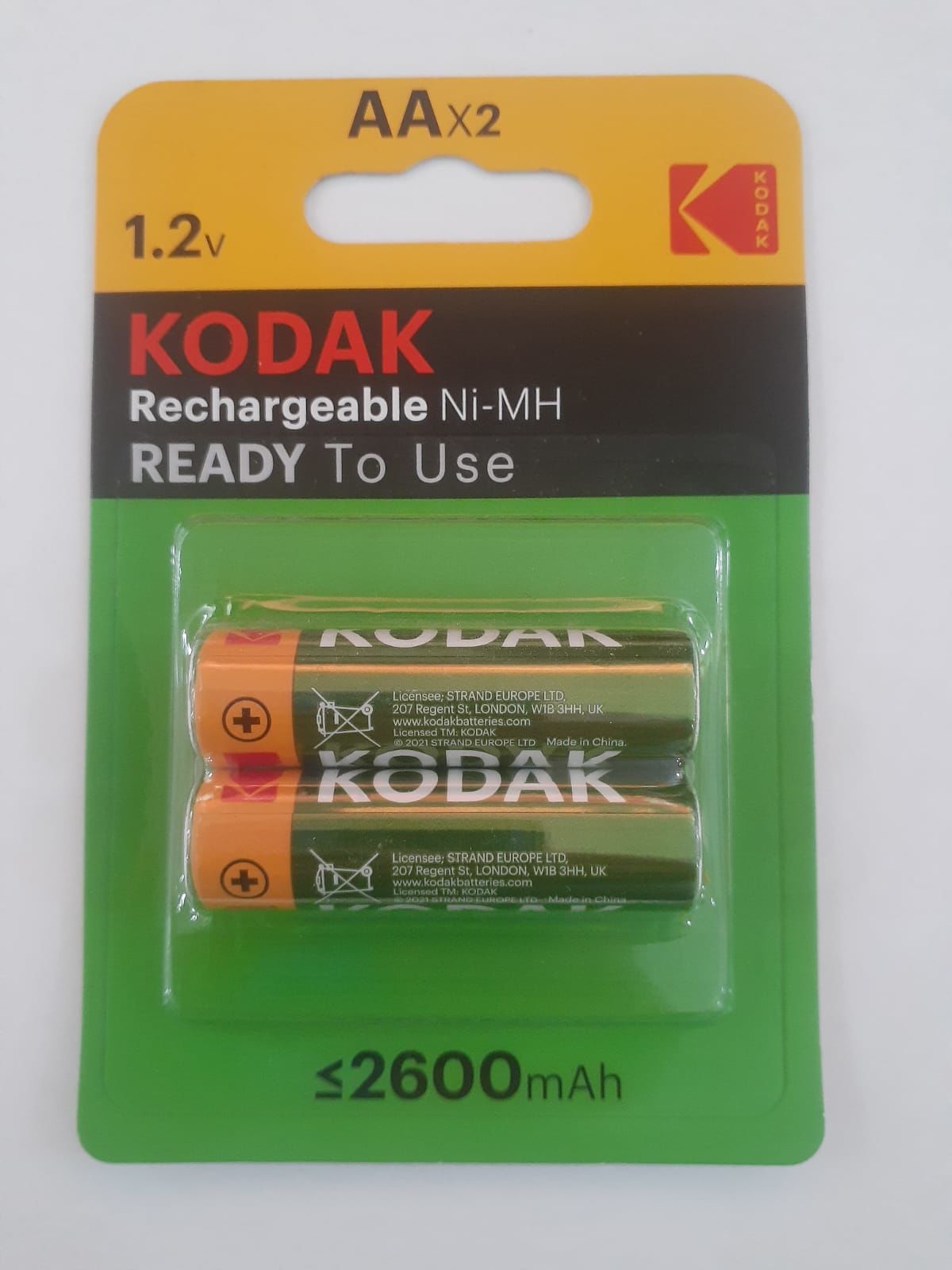 KODAK ŞARJLI 2 Lİ KALEM PİL