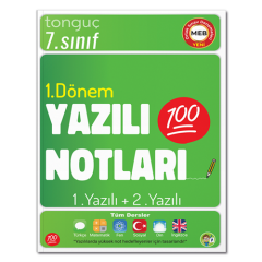 Tonguç 7. Sınıf Yazılı Notları 1. Dönem 1 ve 2. Yazılı