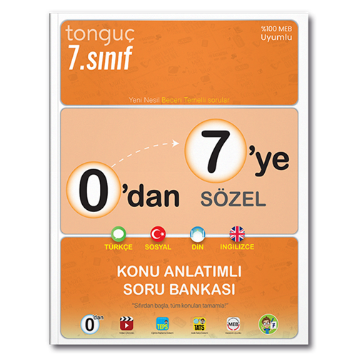 Tonguç 0'dan 7'ye Sözel Konu Anlatımlı Soru Bankası
