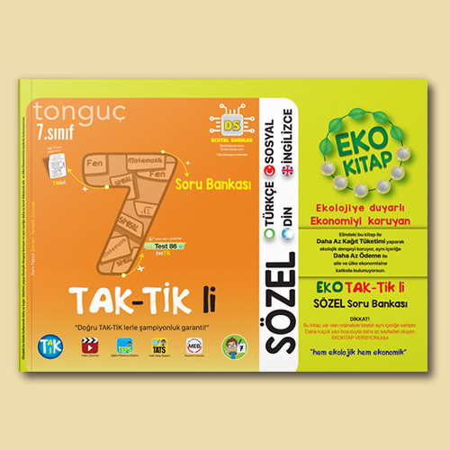 Tonguç 7. Sınıf Sözel Eko Taktikli Soru Bankası