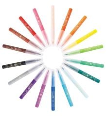 BİC VISA FIRÇA UÇ KEÇELİ BOYA KALEMİ 18 RENK