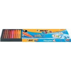 BİC  VİSA YIKANABİLİR JUMBO KEÇELİ KALEM 24 RENK