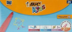 BİC  VİSA YIKANABİLİR JUMBO KEÇELİ KALEM 24 RENK