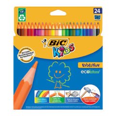 BİC  EVOLUTION KURU BOYA 24 RENK