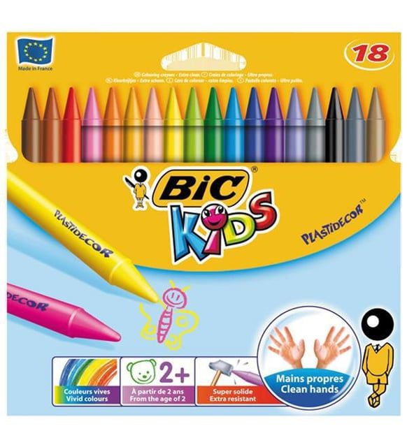 BİC  SİLİNEBİLİR PASTEL  BOYA 18 RENK