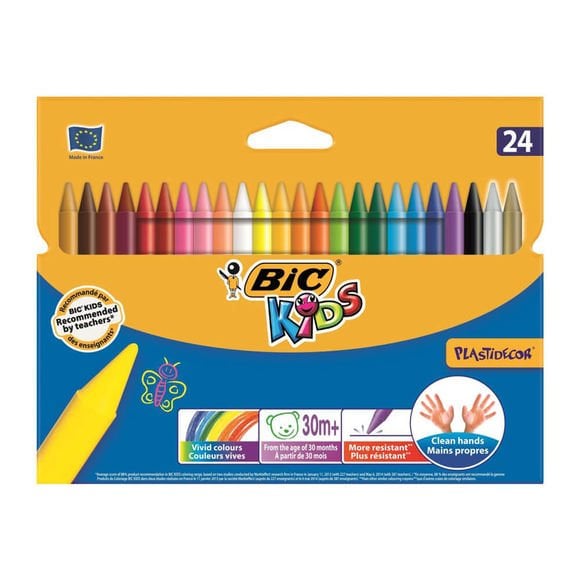 BİC  SİLİNEBİLİR PASTEL BOYA  24 RENK