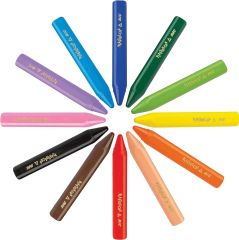 BİC  ELLERİ KİRLETMEYEN ÜÇGEN PASTEL BOYA  12 RENK