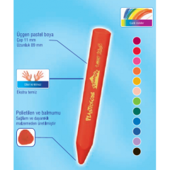 BİC  ELLERİ KİRLETMEYEN ÜÇGEN PASTEL BOYA  12 RENK