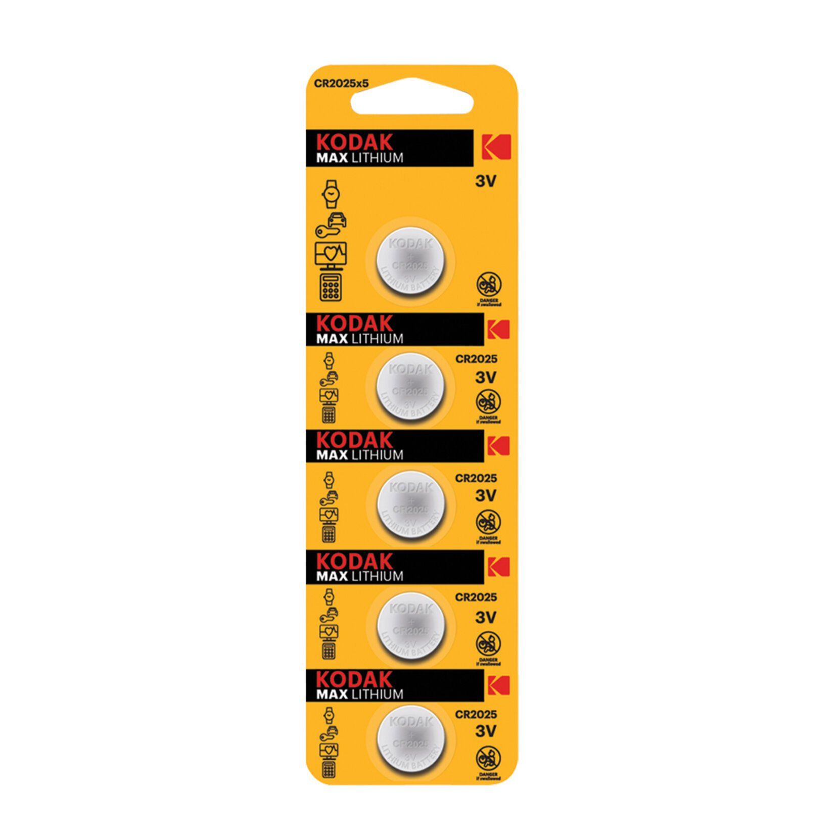 KODAK - 2025 LİTYUM PARA PİL.5'Lİ