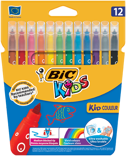 BİC KİD COLOR KEÇELİ BOYA KALEMİ 12 RENK