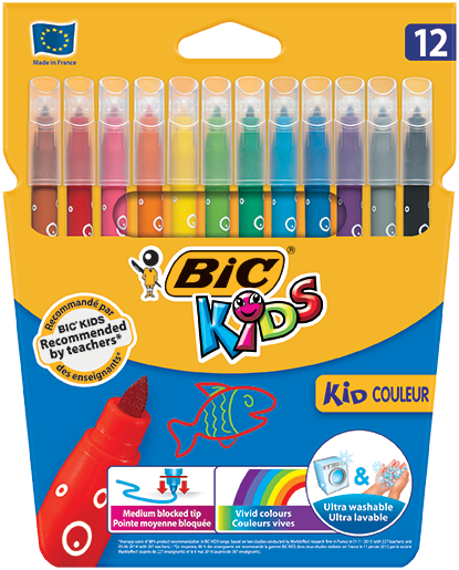 BİC KİD COLOR KEÇELİ BOYA KALEMİ 12 RENK