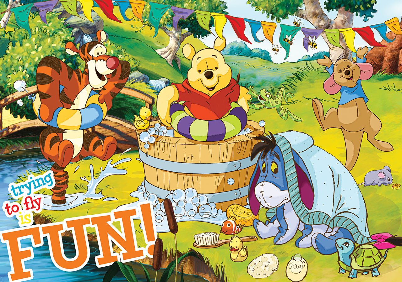Winnie The Pooh  puzzle 100  parça