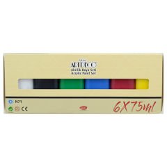 ARTDECO  AKRİLİK BOYA 6X75 ML CANLI RENKLER