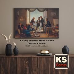 A Group of Danish Artists in Rome ( bir grup danimarka'lı sanatçı roma'da ) puzzle 1000 parça