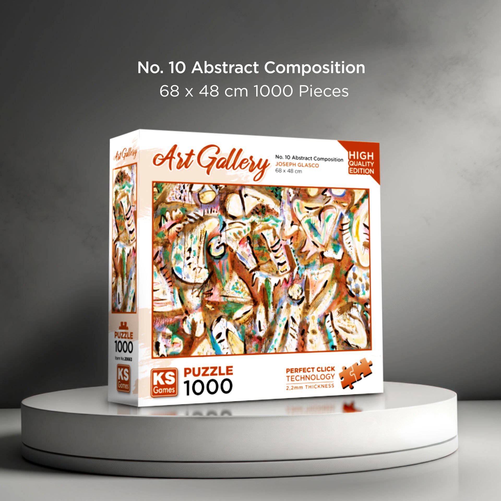 No.10 Abstract Composition puzzle 1000 parça
