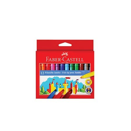 Faber Castell jumbo keçeli kalem 12'li  superwashable