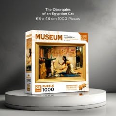 The Obsequies of an Egyptian Cat ( mısır'lı bir kedinin cenazesi ) puzzle 1000 parça