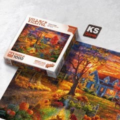 Autumn Village ( sonbahar köyü ) puzzle 1000 parça