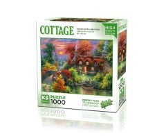 Autumn at the Lake House ( göl evinde sonbahar ) puzzle 1000 parça