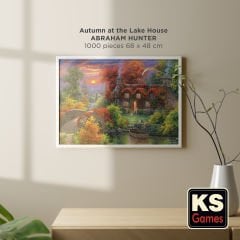 Autumn at the Lake House ( göl evinde sonbahar ) puzzle 1000 parça