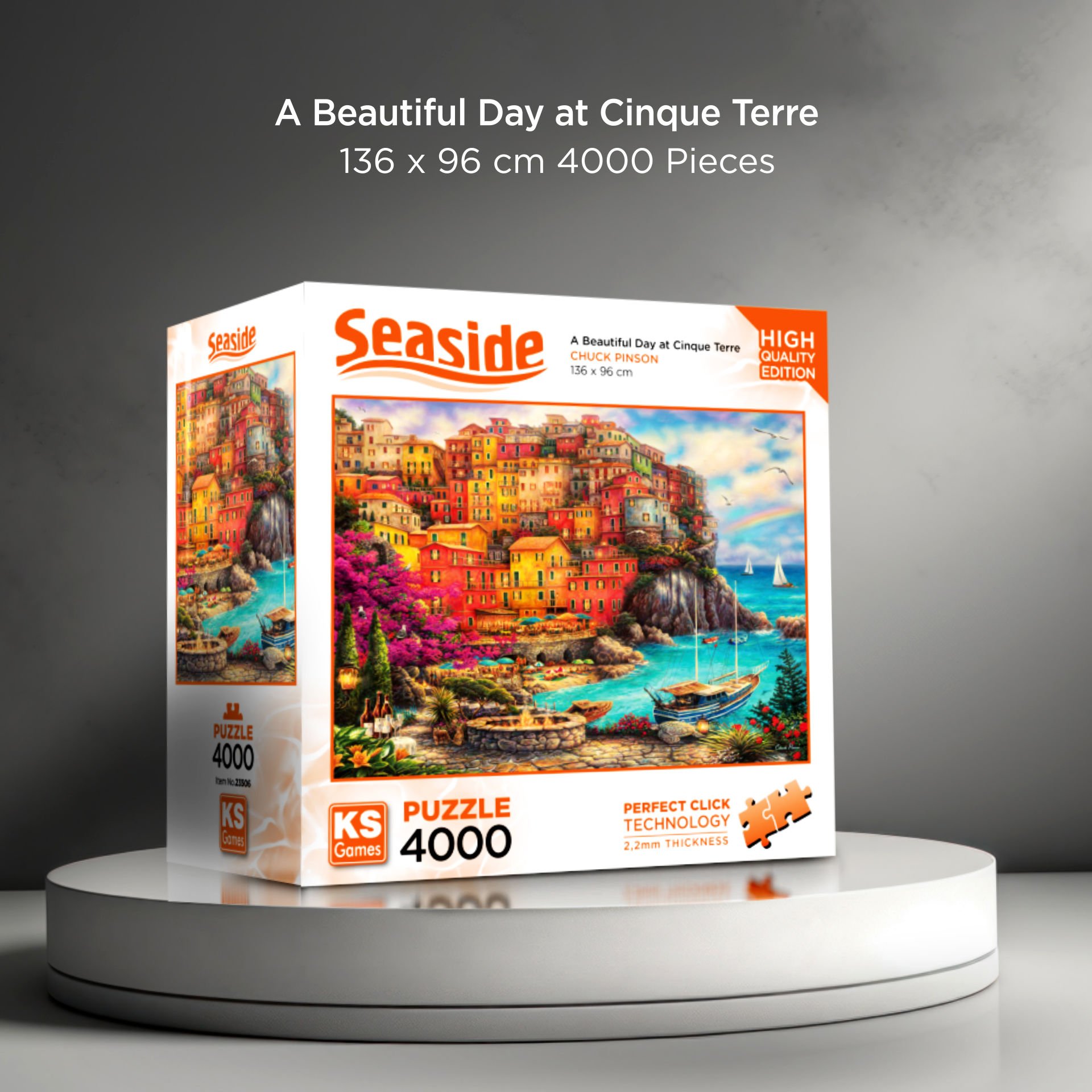 A Beautiful Day at Cinque Terre puzzle 4000 parça