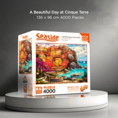 A Beautiful Day at Cinque Terre puzzle 4000 parça