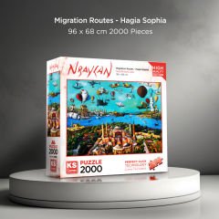 Migration Routes - Hagia Sophia ( göç yolları-ayasofya ) puzzle 2000 parça