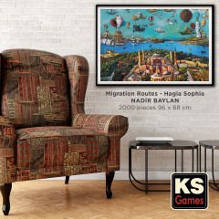 Migration Routes - Hagia Sophia ( göç yolları-ayasofya ) puzzle 2000 parça