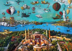 Migration Routes - Hagia Sophia ( göç yolları-ayasofya ) puzzle 2000 parça