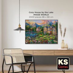 Cozy House by the Lake ( göl kenarında rahat ev ) puzzle 2000 parça