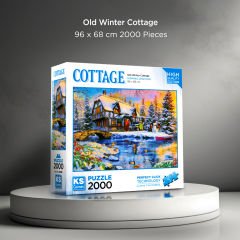 Old Winter Cottage ( eski kışlık kulübe ) puzzle 2000 parça