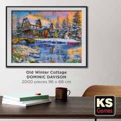 Old Winter Cottage ( eski kışlık kulübe ) puzzle 2000 parça
