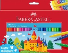 Faber Castell süper yıkanabilir keçeli kalem 50 renk