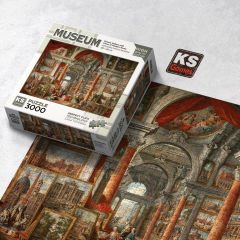 Picture Gallery with Views of Modern Rome puzzle 3000 parça