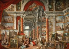 Picture Gallery with Views of Modern Rome puzzle 3000 parça