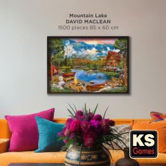 Mountain Lake ( dağ gölü ) puzzle 1500 parça
