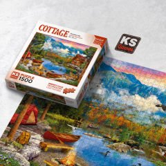 Mountain Lake ( dağ gölü ) puzzle 1500 parça