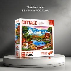 Mountain Lake ( dağ gölü ) puzzle 1500 parça