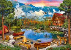 Mountain Lake ( dağ gölü ) puzzle 1500 parça