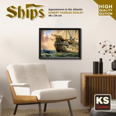 HMS Agamemnon in Atlantic puzzle 500 parça