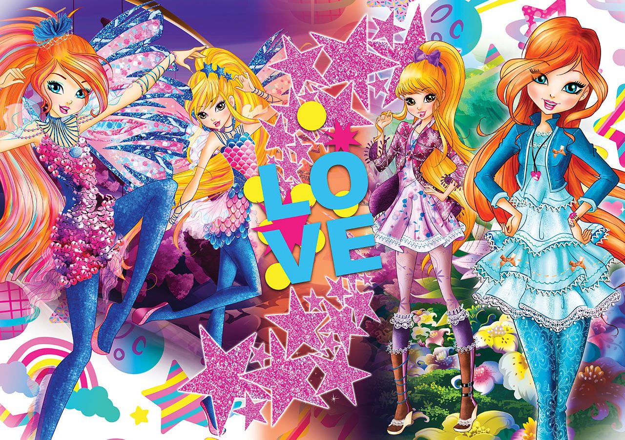 Winx puzzle 200 parça